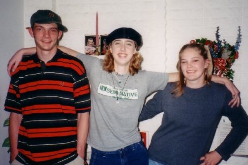 Me at sixteen with my friend and her brother in 1998, shortly before being diagnosed with Hodgkin's Lymphoma