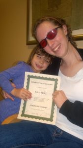 Yes, they even give you a certificate when you finish. My daughter was there with me for every treatment, enjoying the waiting room and free access to PBS. I'm sure she'll miss it more than I will.